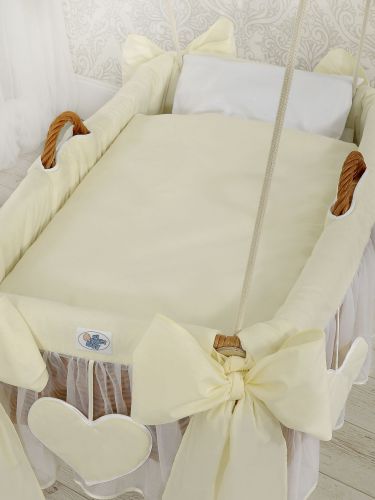 Moses Basket/Hanging crib- Amelie cream