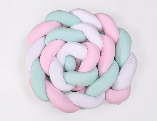 Knot bumper XXL- white-pink-mint