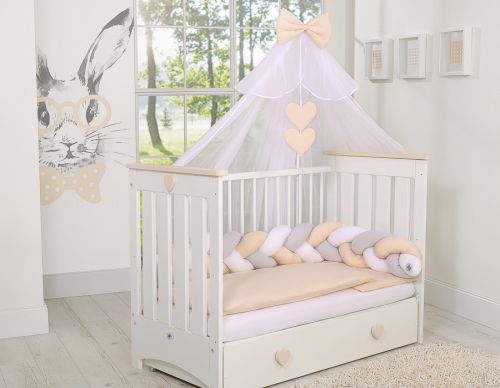 Knot bumper- white-gray-beige