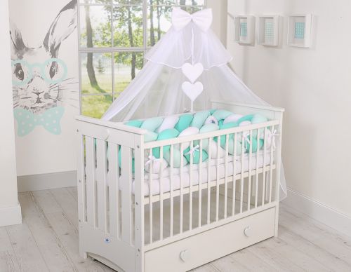 Knot bumper XXL- white-mint