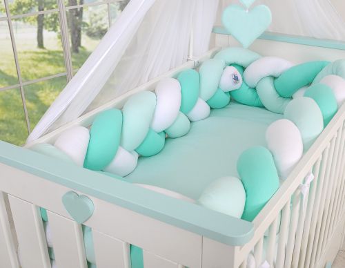 Knot bumper XXL- white-mint