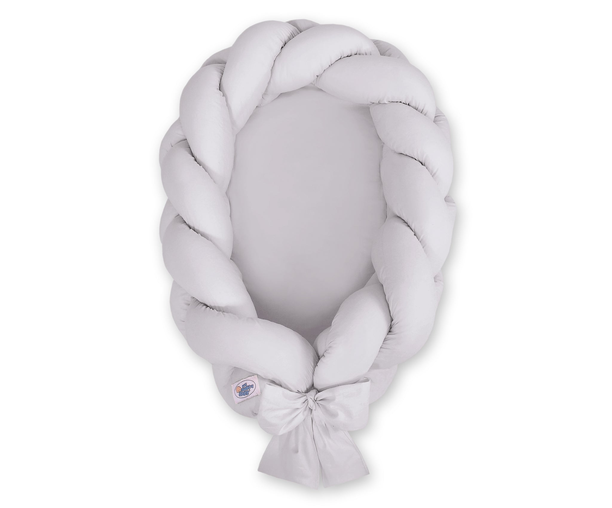 Braided baby nest 2 in 1 - gray