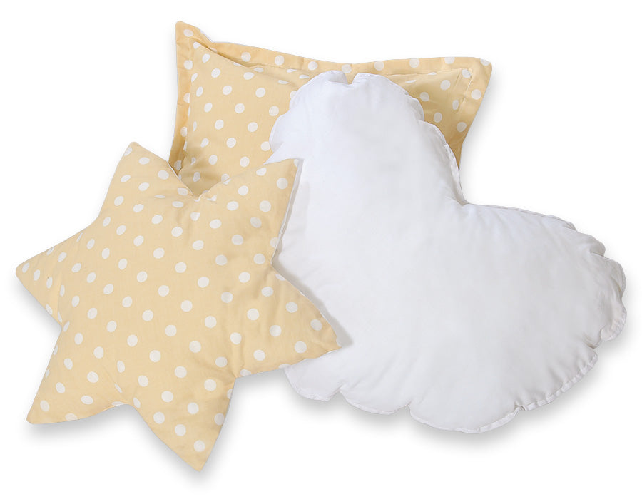3pcs pillow set - honey yellow