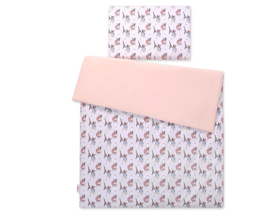 Baby cotton bedding set 2-pcs - little doggies
