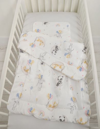 Bedding set 2-pcs with filling 135x100 cm - balloons