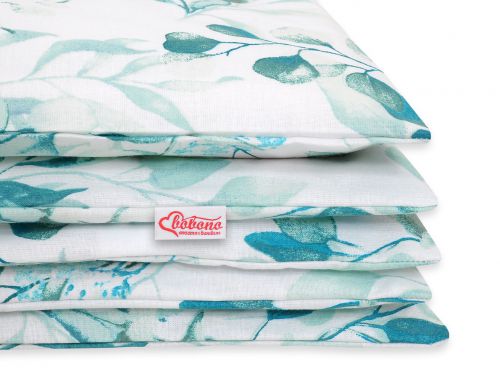 Baby cotton bedding set 2-pcs 135x100 cm- eucaliptus mint