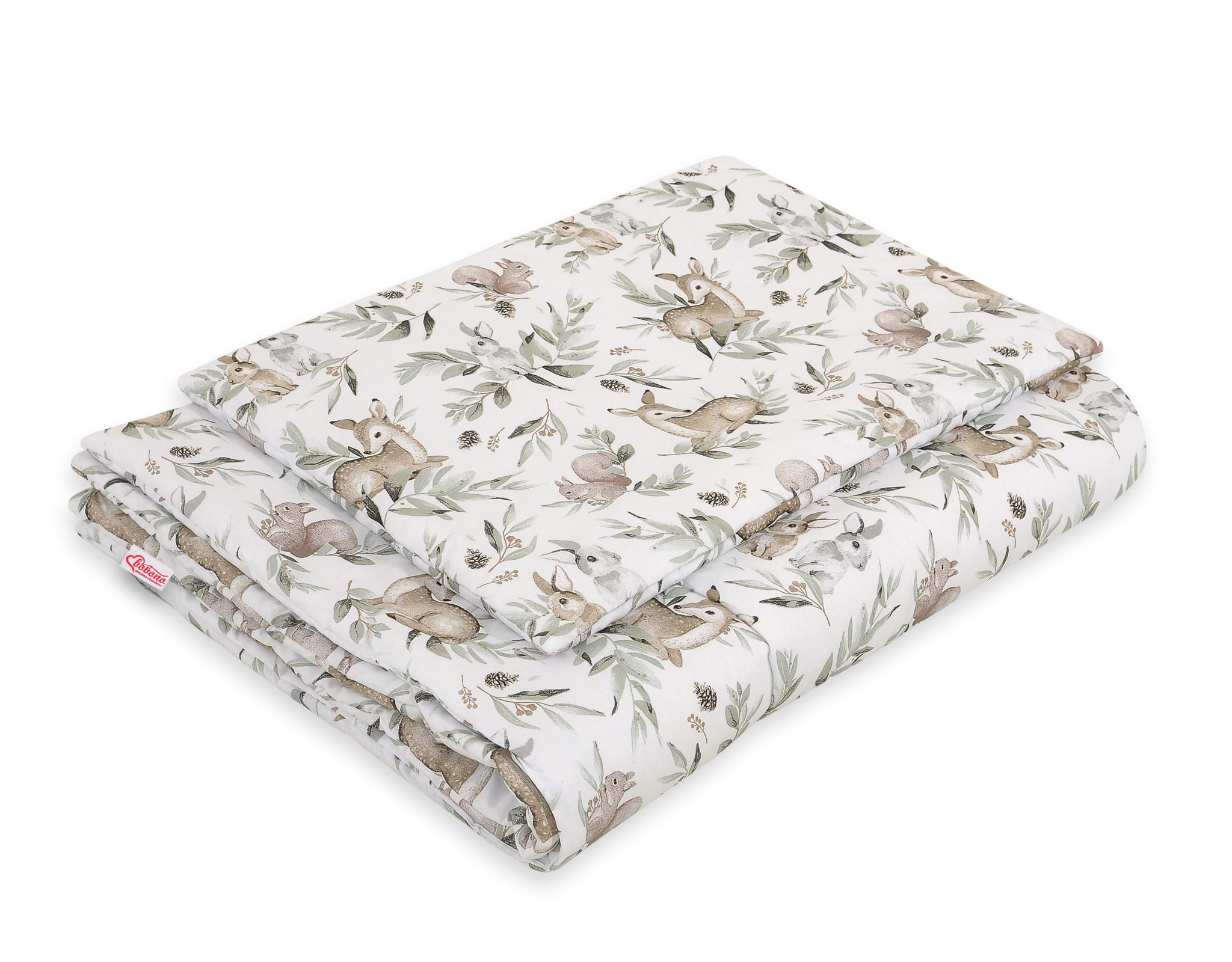 Bedding set 2-pcs with filling - woodland olive