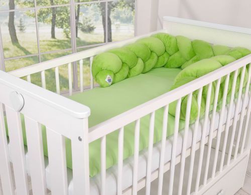 Knot bumper minky 180cm- green