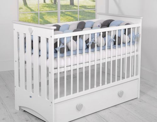 Knot bumper XXL- pastel blue - gray - anthracite