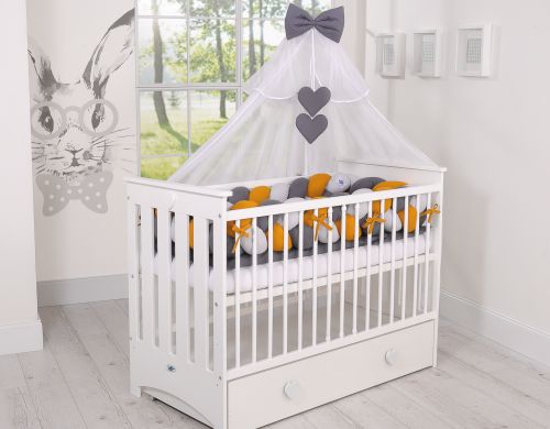 Knot bumper XXL- gray-honey yellow-anthracite