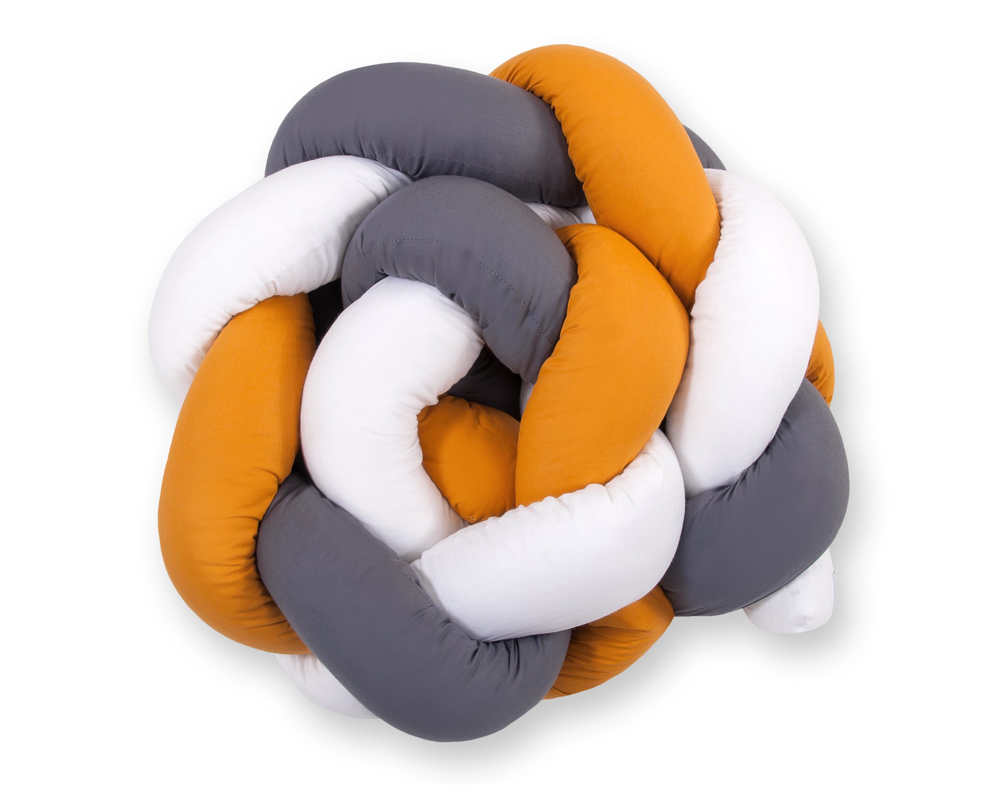 Knot bumper- white-honey yellow-anthracite