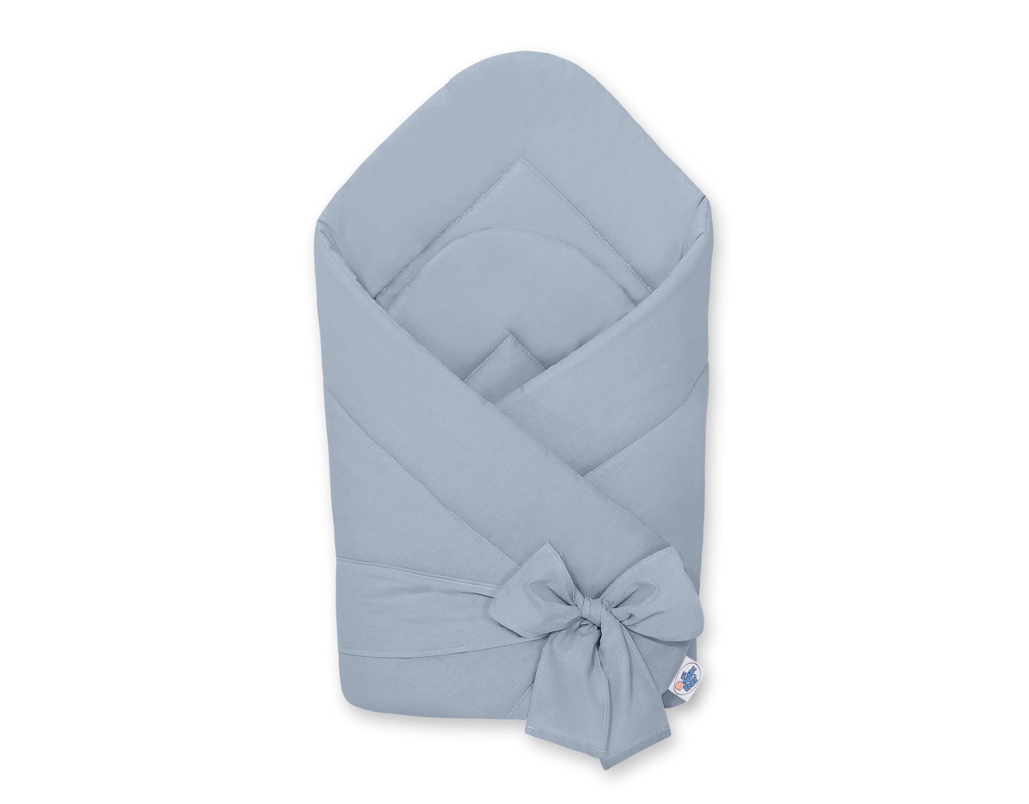 Baby nest with bow - pastel blue