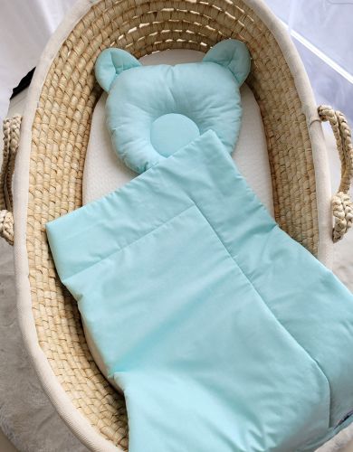 Blanket with pillow - 2pcs set - mint