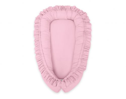 Baby nest Premium Cocoon for infants with a ruffle MY SWEET BABY- pink