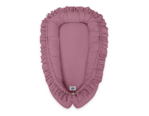 Baby nest Premium Cocoon for infants with a ruffle MY SWEET BABY- pastel violet