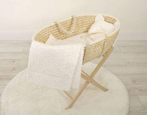 Duvet with pillow Teddy - 2pcs set - mini gold stars