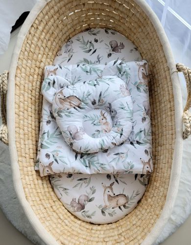 Duvet with pillow Teddy - 2pcs set - woodland olive