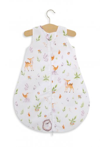 Cotton baby sleeping bag S 0-6 months for summer TOG 1.0 - forest softness