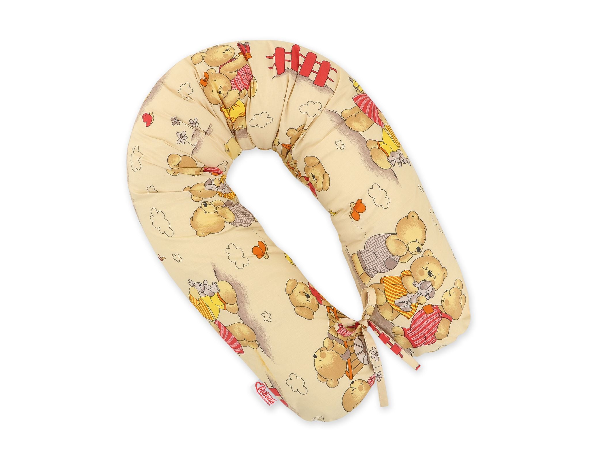 Pregnancy pillow- Longer, removable pillowcase - Teddy bear birthday