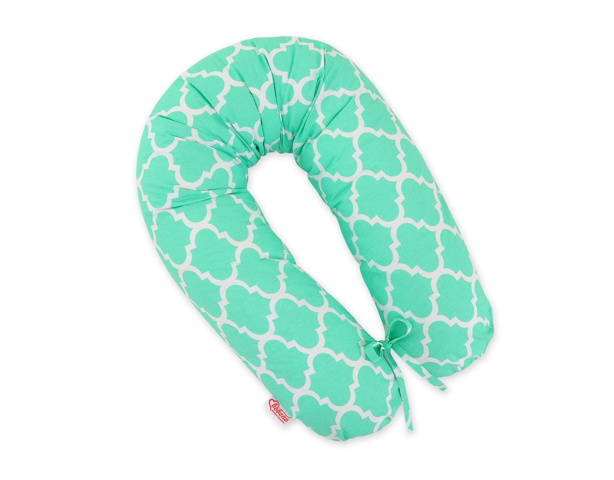 Pregnancy pillow- Longer, removable pillowcase - Marocco mint