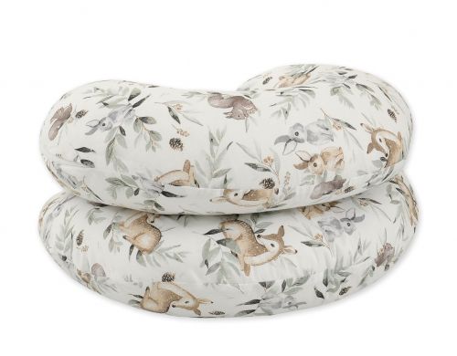 Maternity Support Pillow C, removable pillowcase - Woodland olive