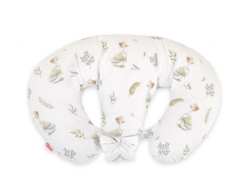Twin nursing pillow, Breastfeeding Croissant Pillow, removable, Hands-Free Feeding- gooses