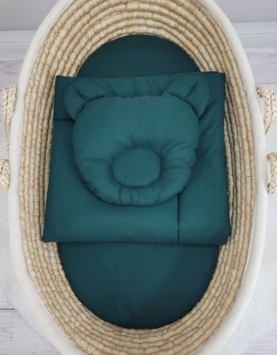 Duvet with pillow - 2pcs set - bottle green