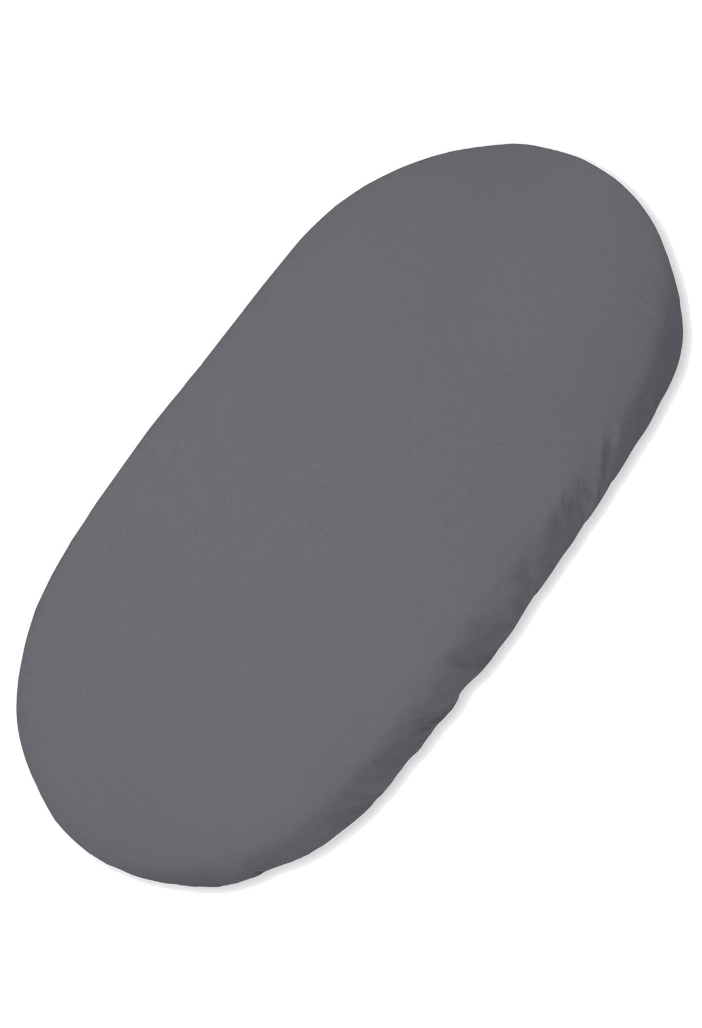 Sheet made of cotton for moses basket mattress 75x35 cm - anthrazit