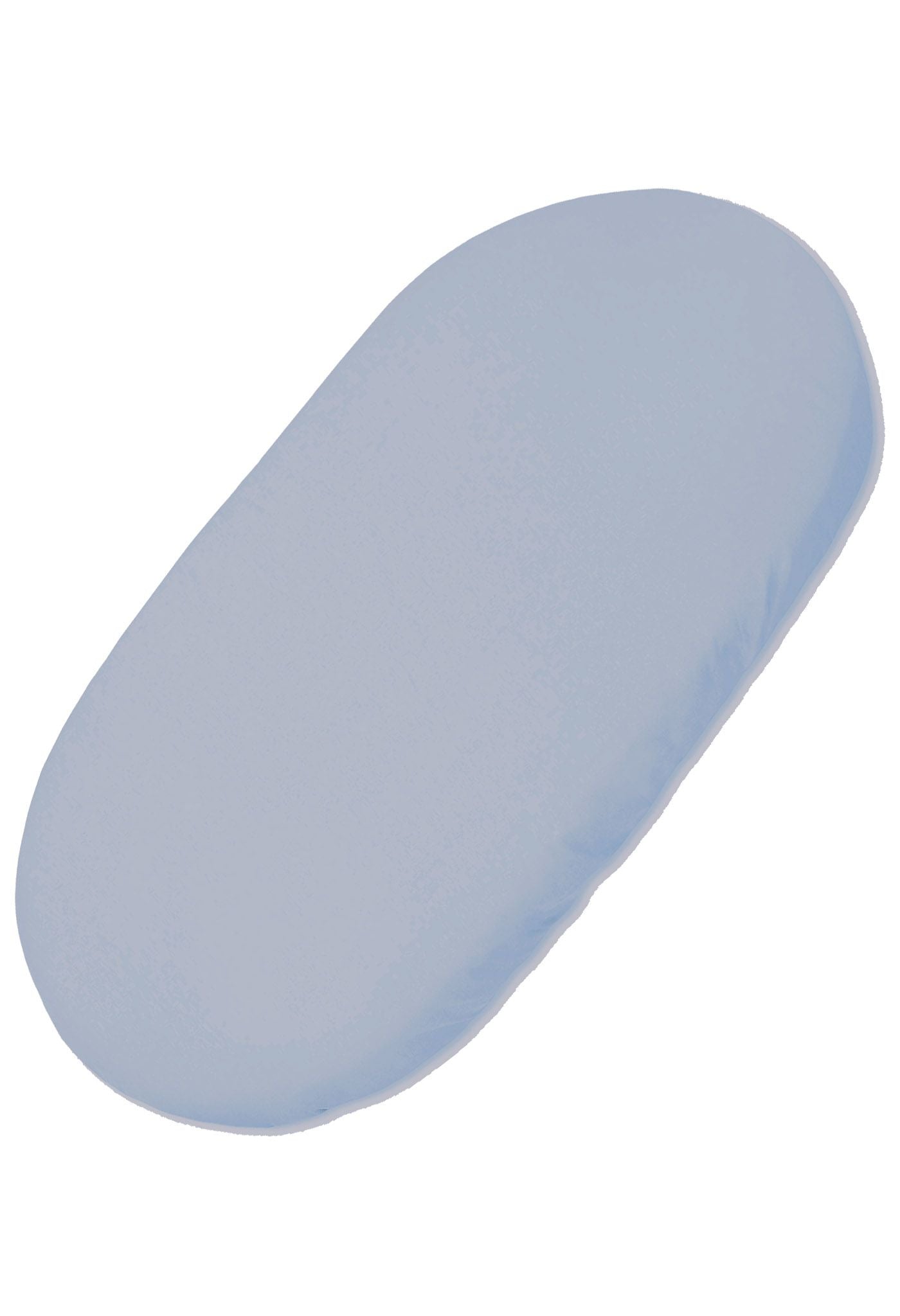 Sheet made of cotton for moses basket mattress 75x35 cm - pastel blue