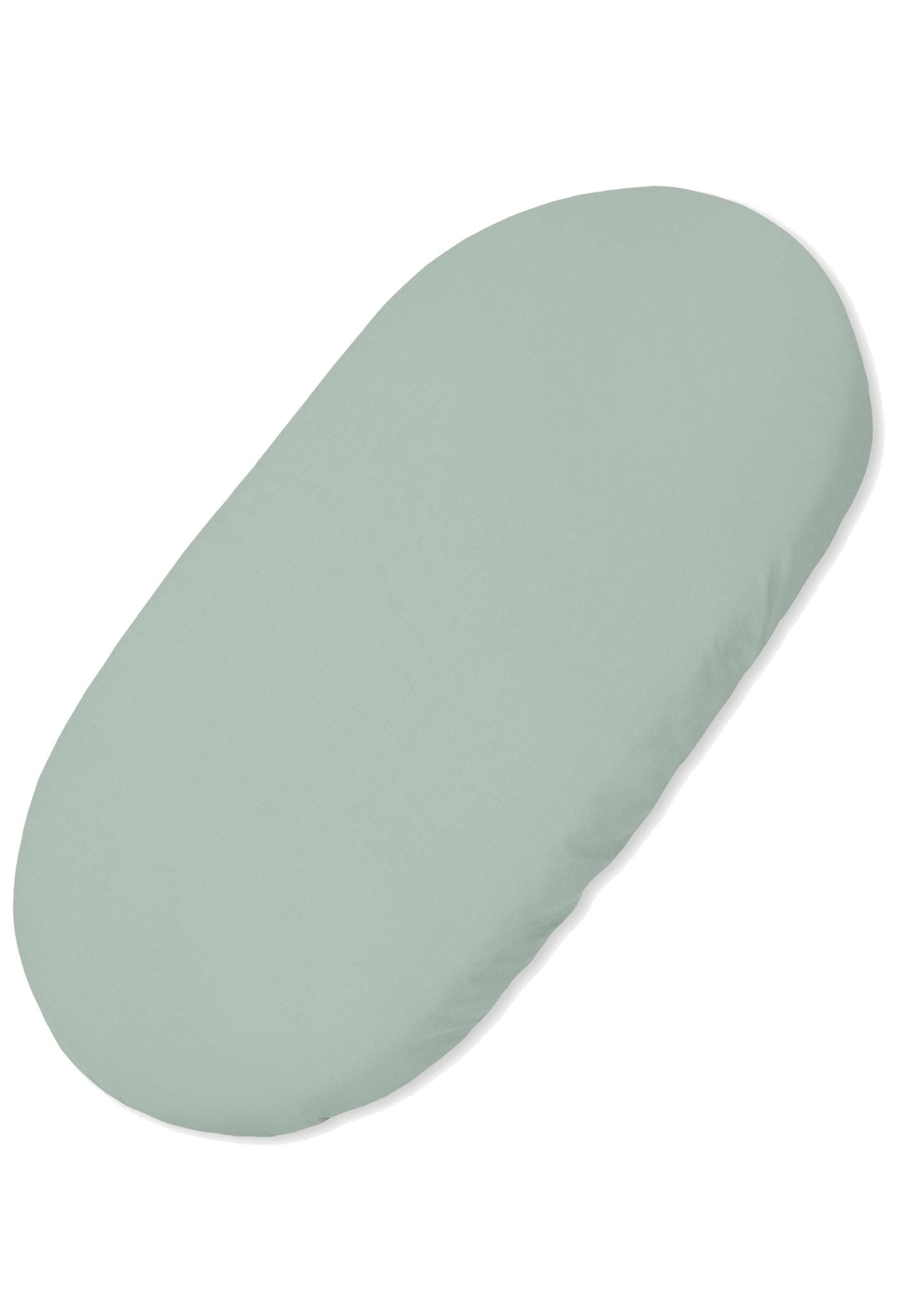 Sheet made of cotton for moses basket mattress 75x35 cm - pastel green