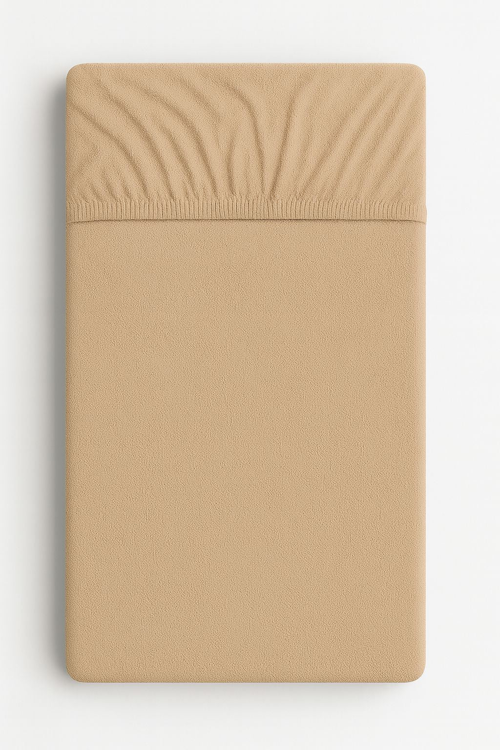 Fitted Terry Sheet 120x60 cm - light brown