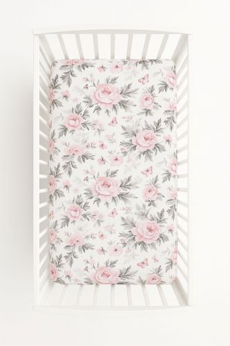 Sheet made of cotton 120x60cm - romantic peonies