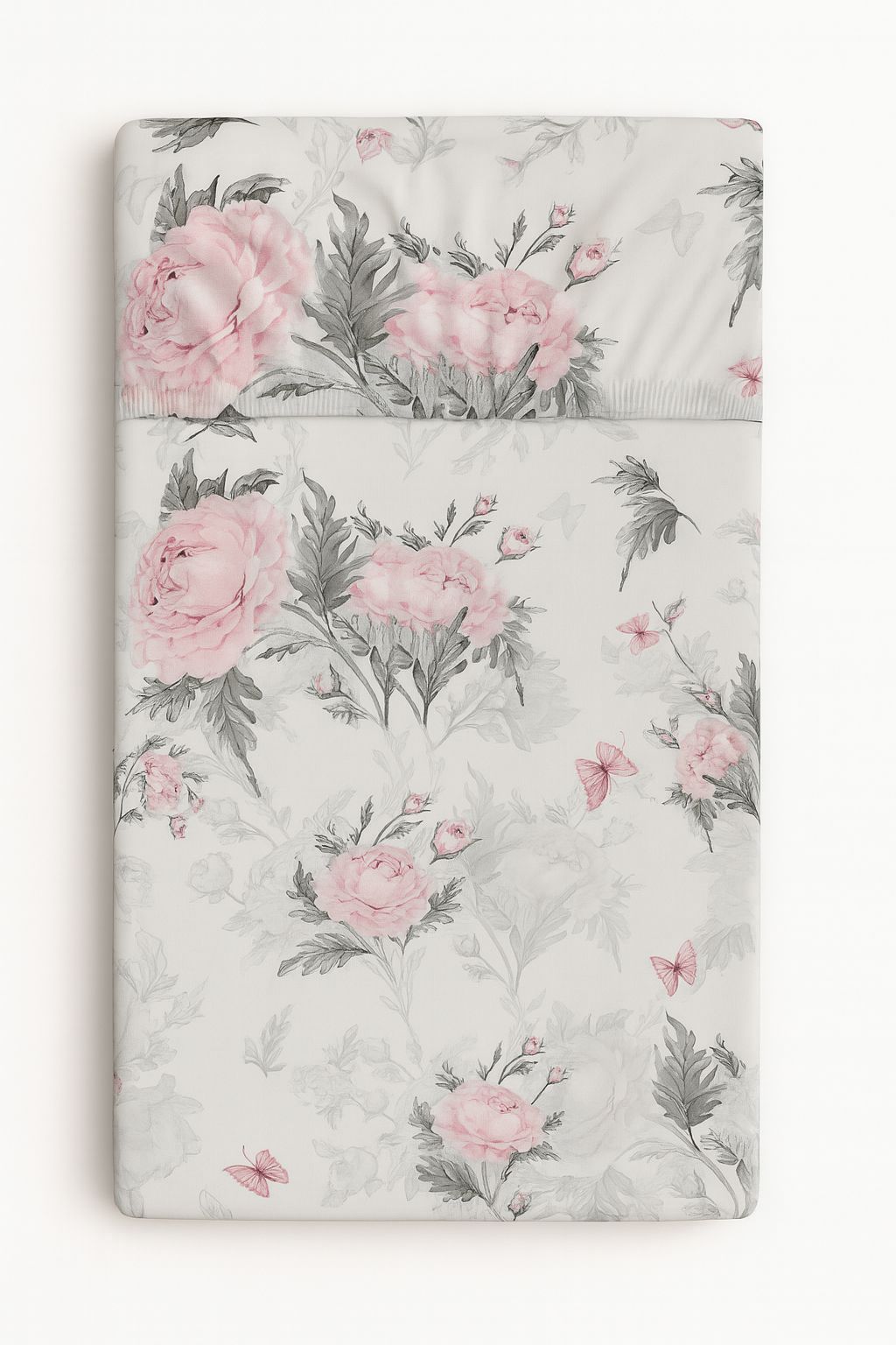 Sheet made of cotton 120x60cm - romantic peonies