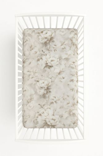 Sheet made of cotton 120x60cm - peonies beige