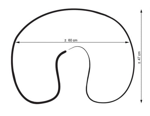 Breastfeeding Pillow Nursing Croissant Pillow, removable, Hands-Free Feeding- white owls