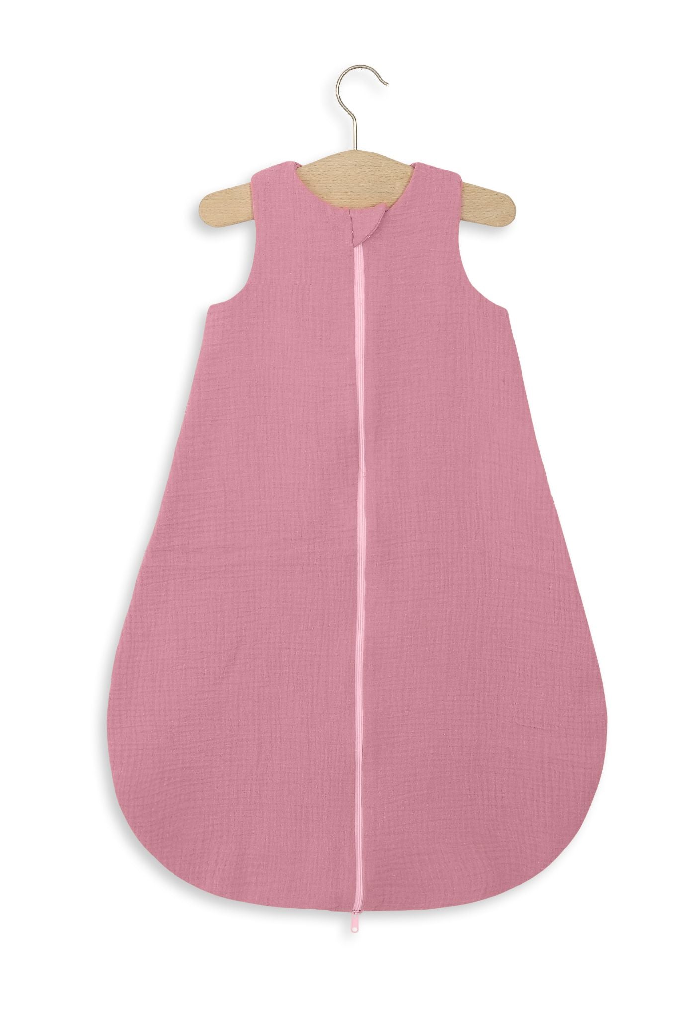 Muslin baby sleeping bag 6-12 months M for summer TOG 1.0 - retro pink