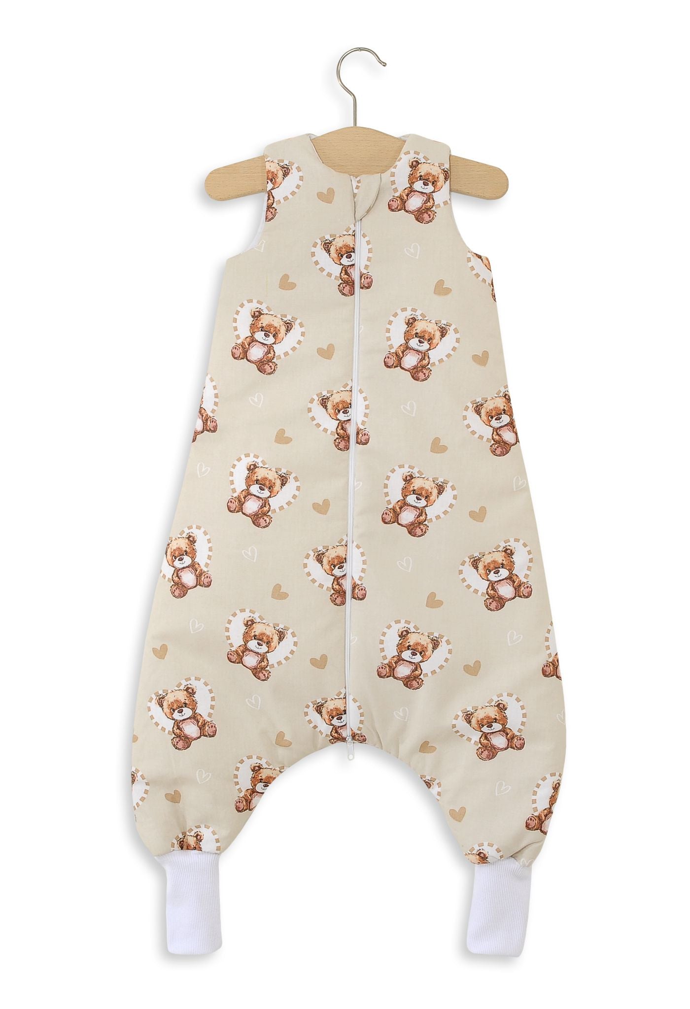 Cotton Baby Sleeping Bag with legs Warm and Cozy L 9-24 months TOG 2.5 - teddy love