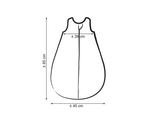 Cotton baby sleeping bag S 0-6 months for summer TOG 1.0 - forest softness