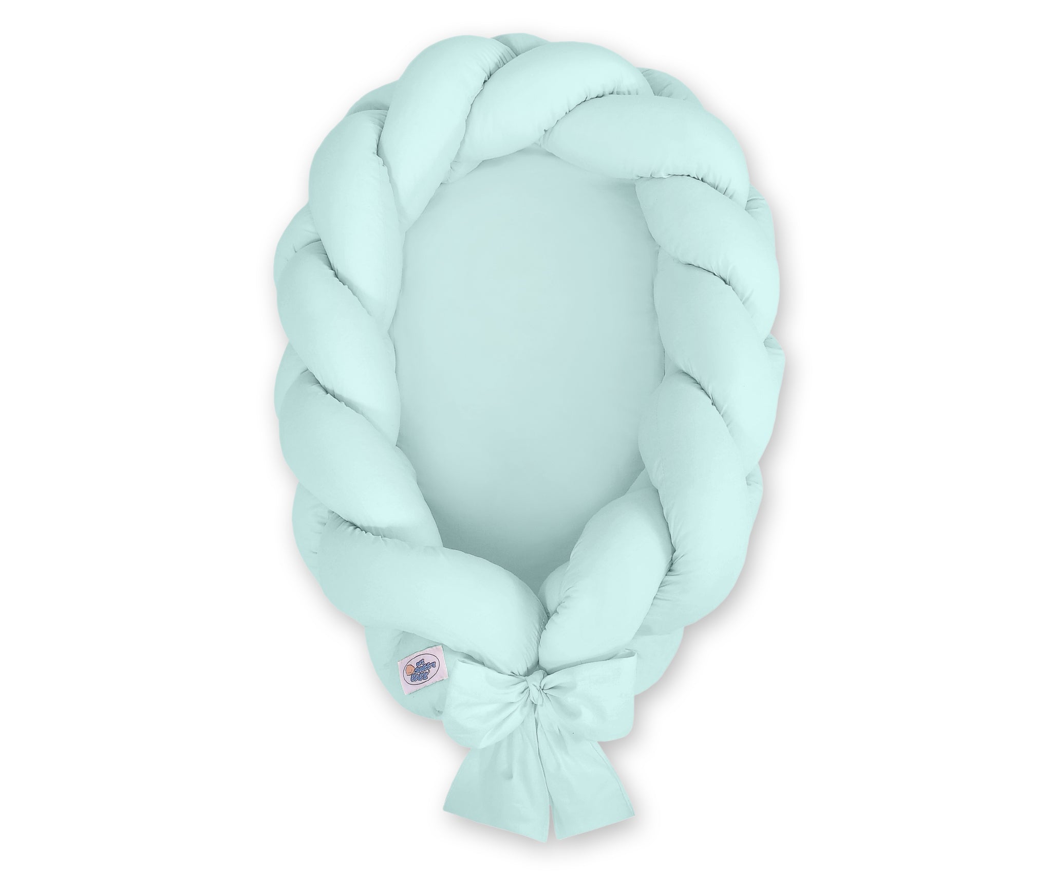 Braided baby nest 2 in 1 - mint