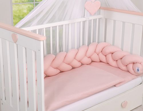 Knot bumper- pastel pink