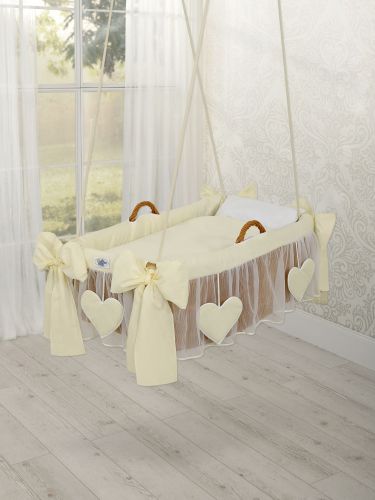 Moses Basket/Hanging crib- Amelie cream
