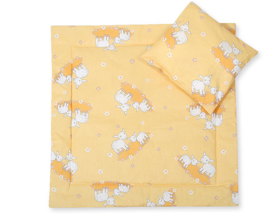 Pram bedding set with duvet and pillow 2pcs - Sheeps