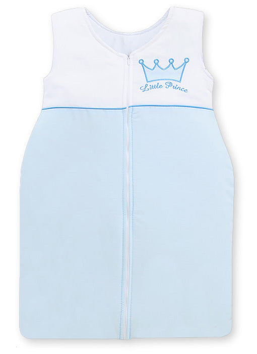 Cotton sleeping bag for children, size M, 6-12 months, TOG 2.5, all-season, Little Prince blue