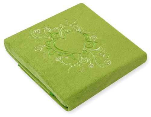 Polar fleece blanket for babies - Chic green