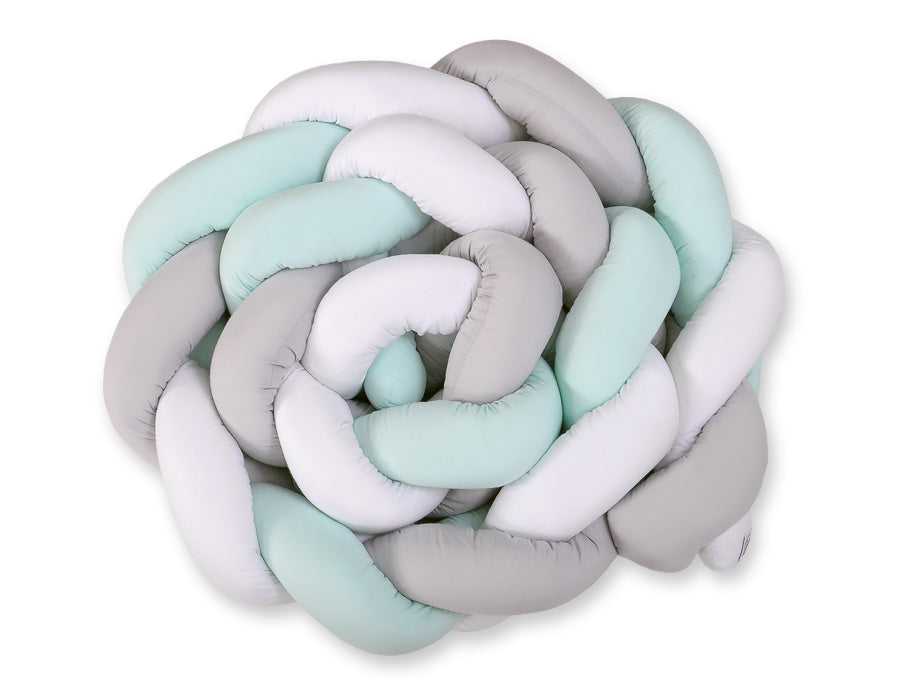 Knot bumper XXL- white-gray-mint