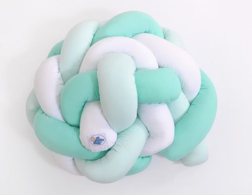 Knot bumper- white-mint
