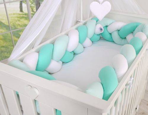 Knot bumper XXL- white-mint