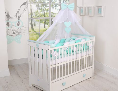 Knot bumper XXL- white-mint