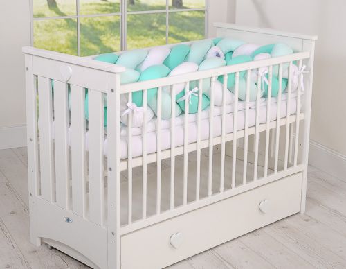 Knot bumper XXL- white-mint