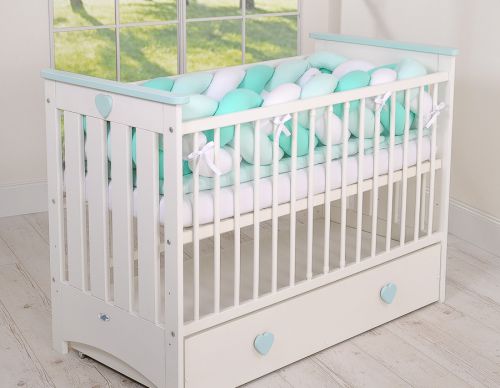 Knot bumper XXL- white-mint